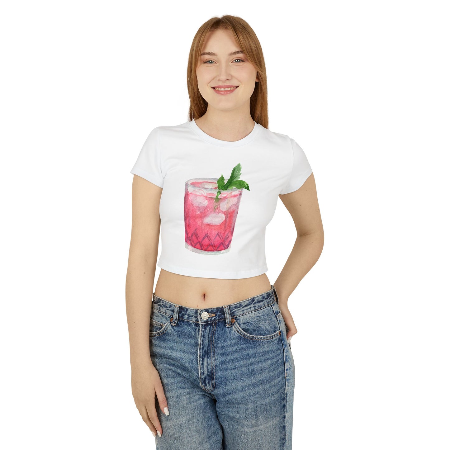 Mojito Women's Baby Tee White