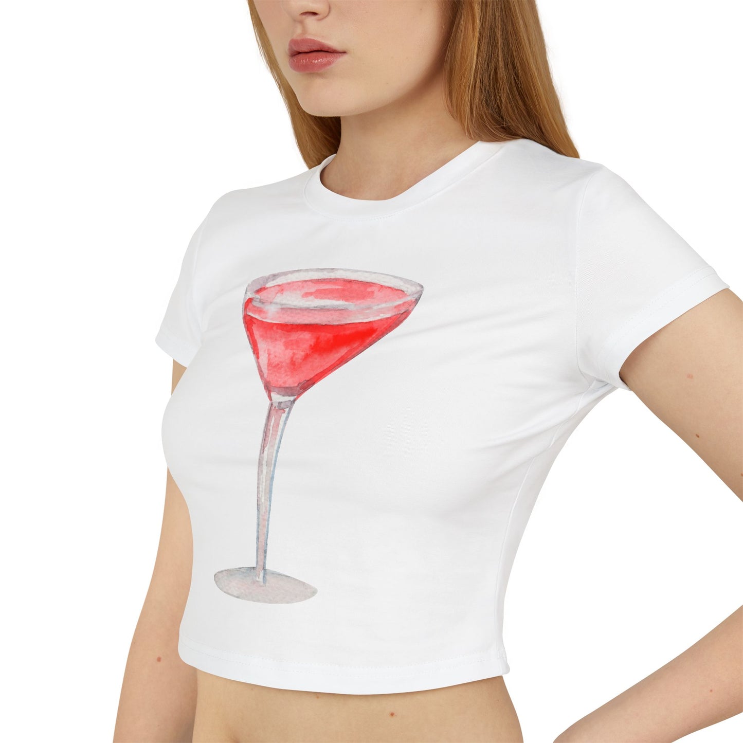 Martini Women's Baby Tee White