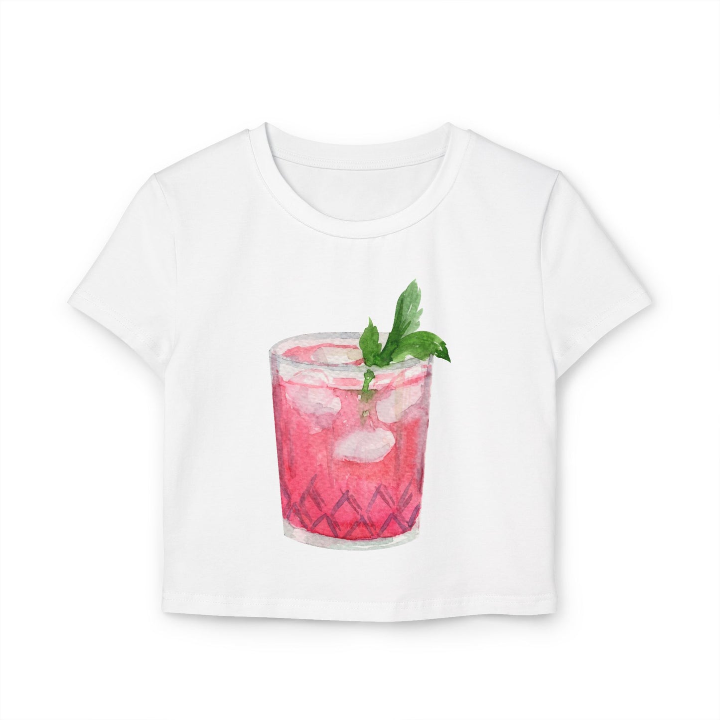 Mojito Women's Baby Tee White