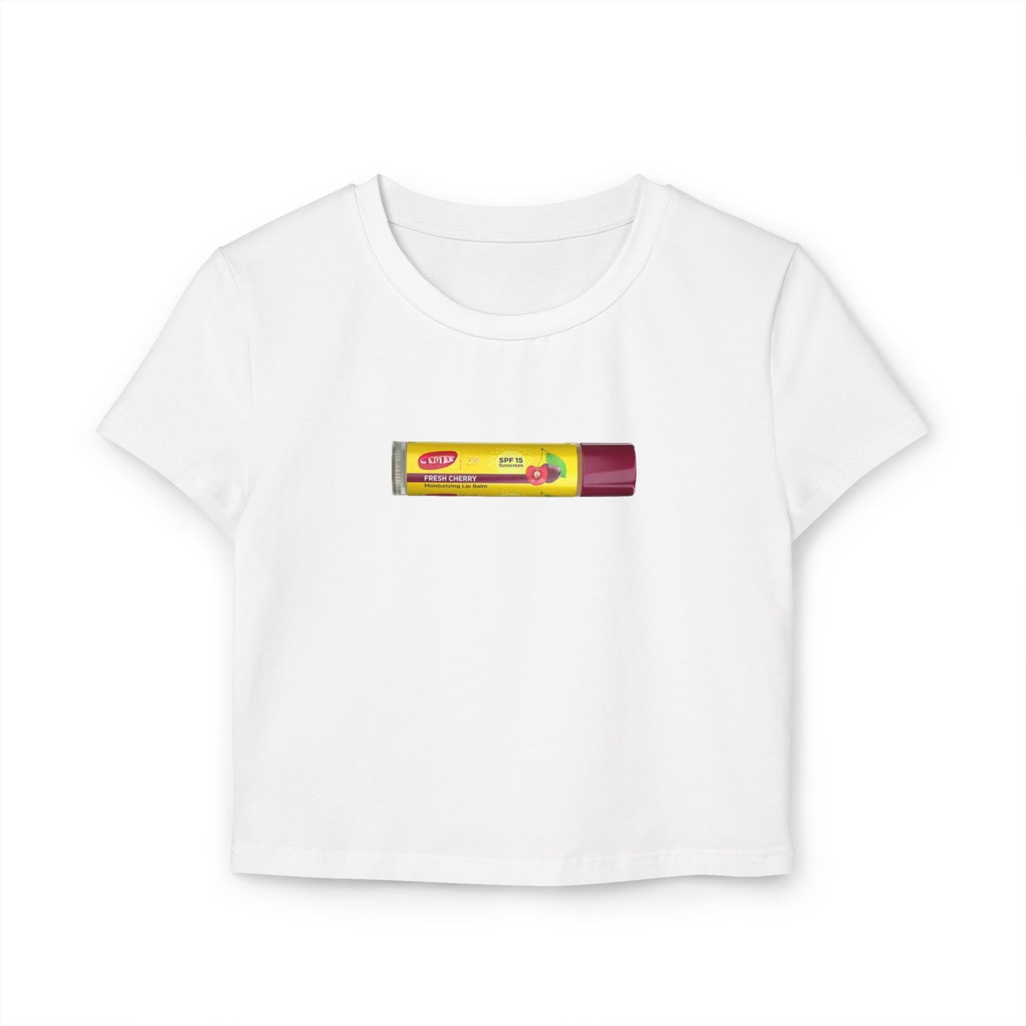 Chapstick Women's Baby Tee White