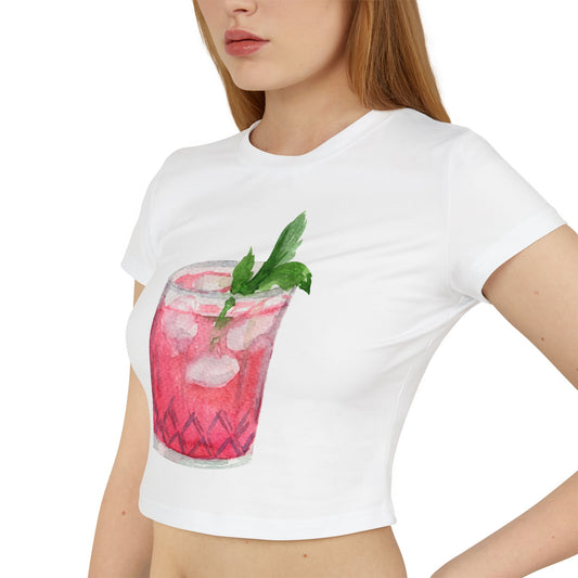 Mojito Women's Baby Tee White