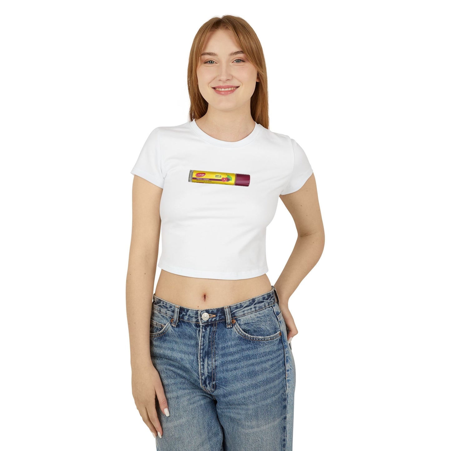 Chapstick Women's Baby Tee White