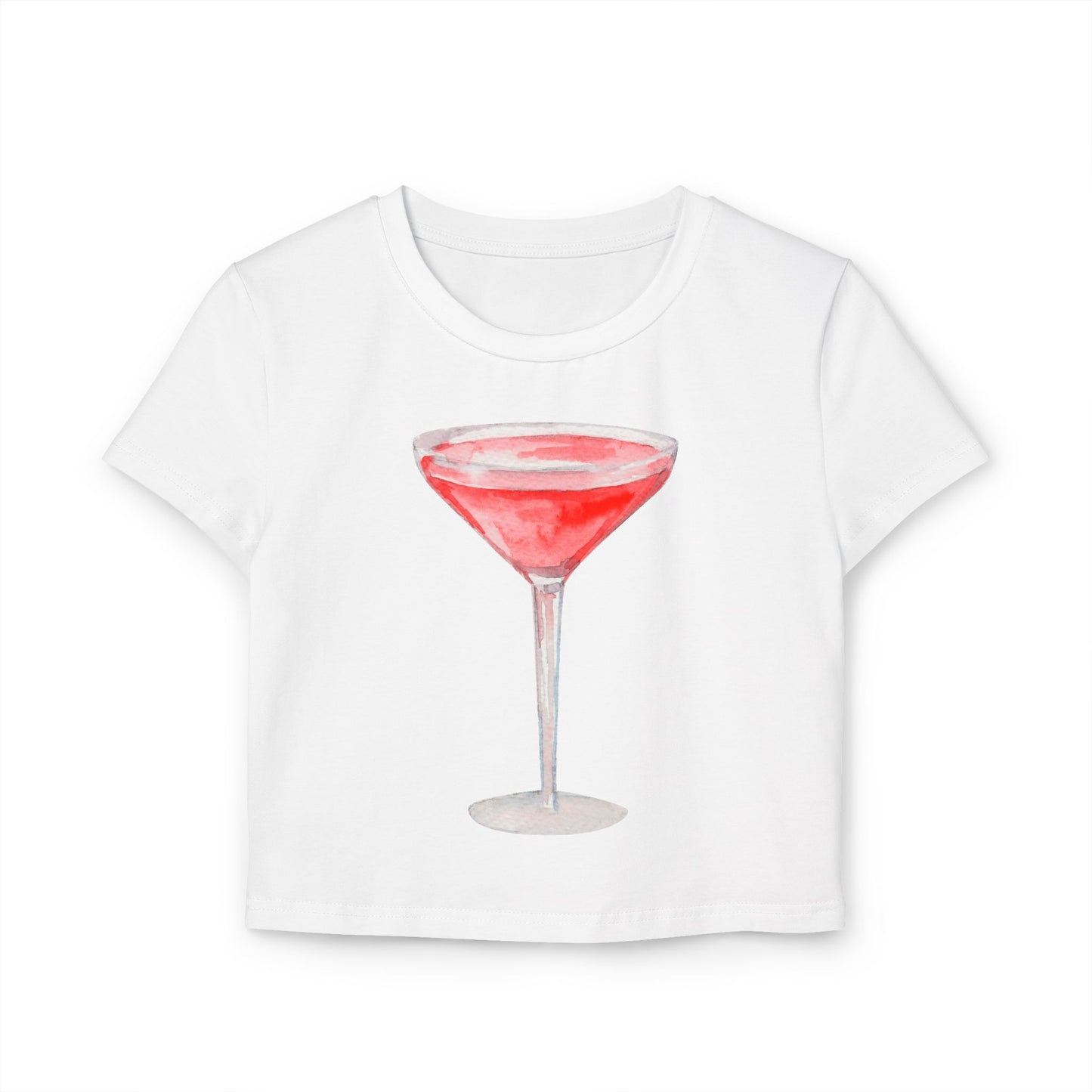 Martini Women's Baby Tee White