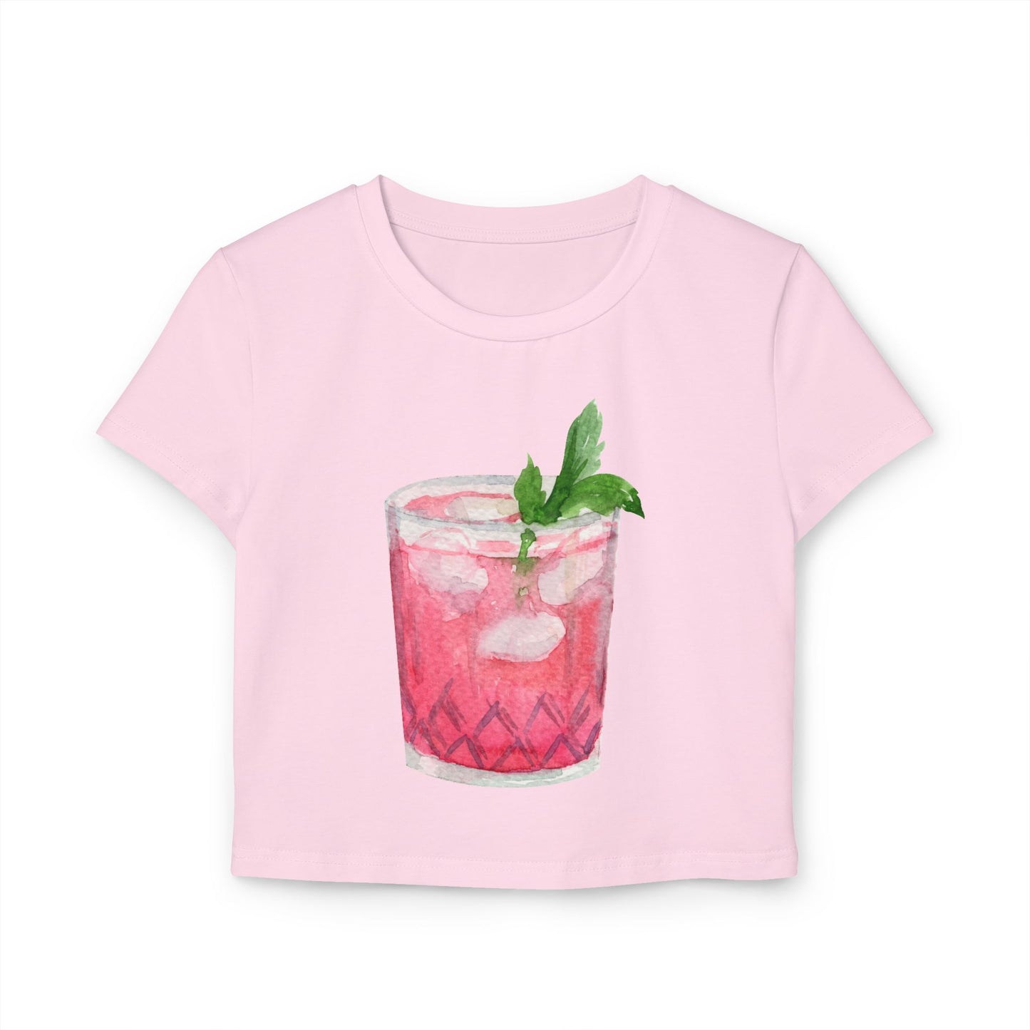 Mojito Women's Baby Tee Light Pink