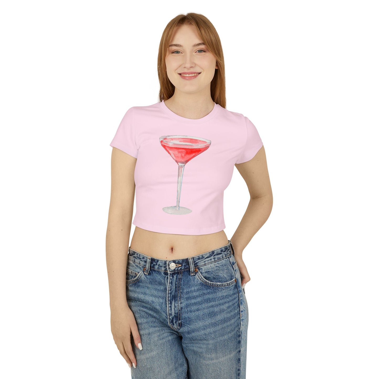 Martini Women's Baby Tee Light Pink