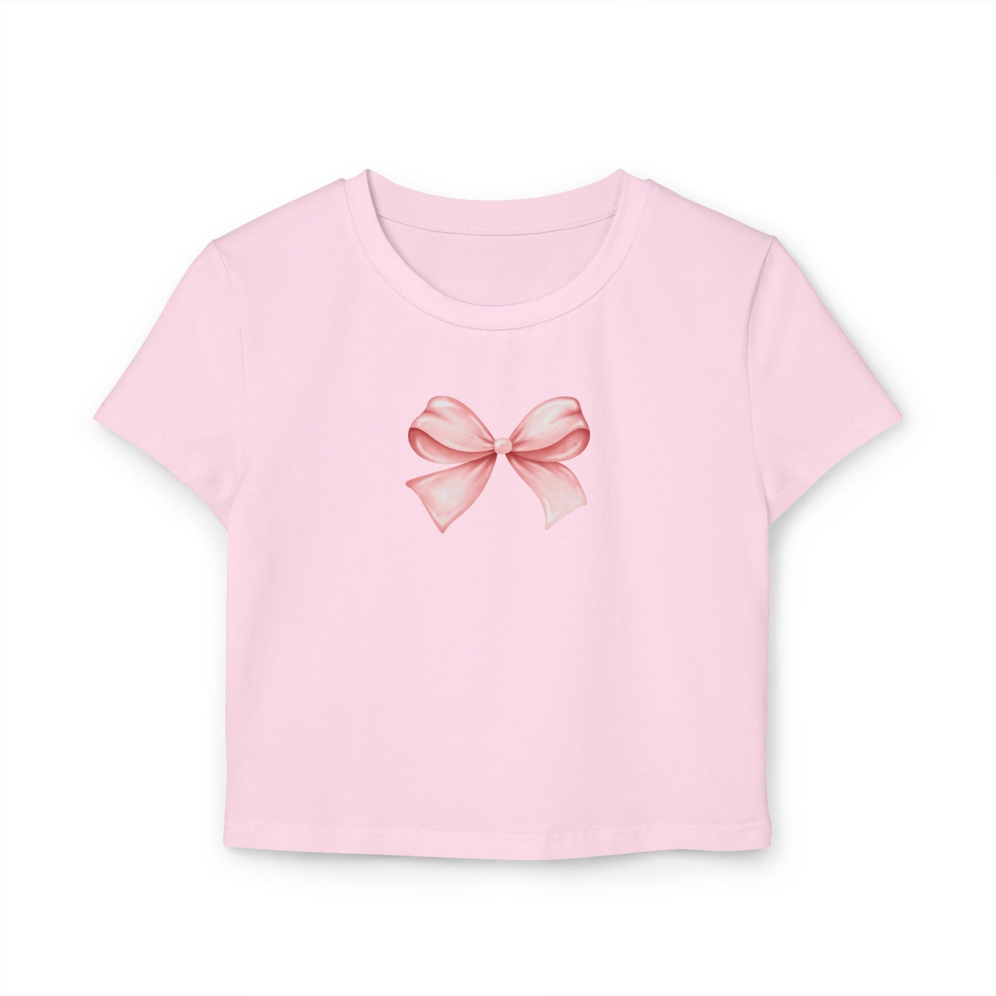 Pink Bow Women's Baby Tee